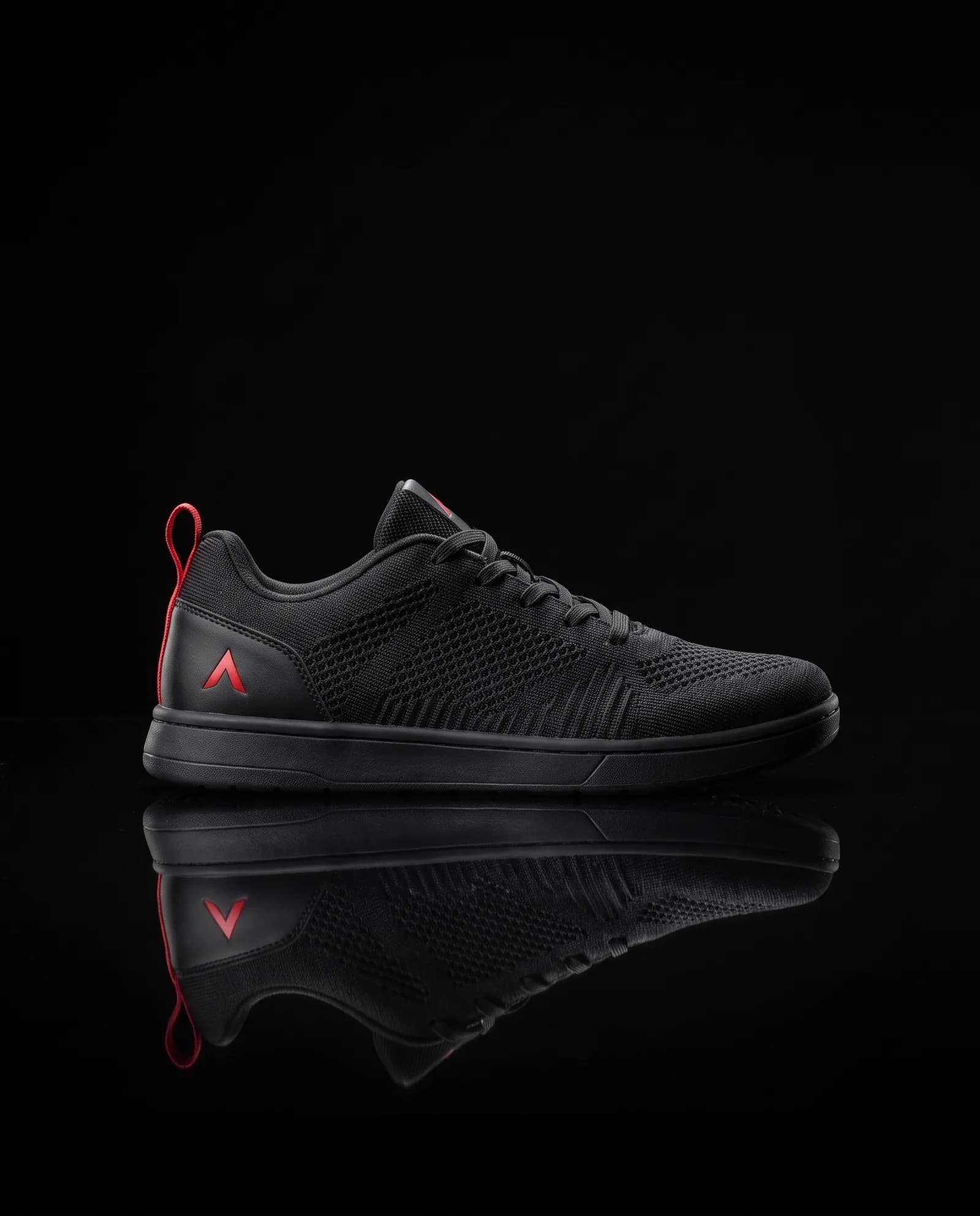 Drive Trainer — Knit upper, flat wide outsole.
