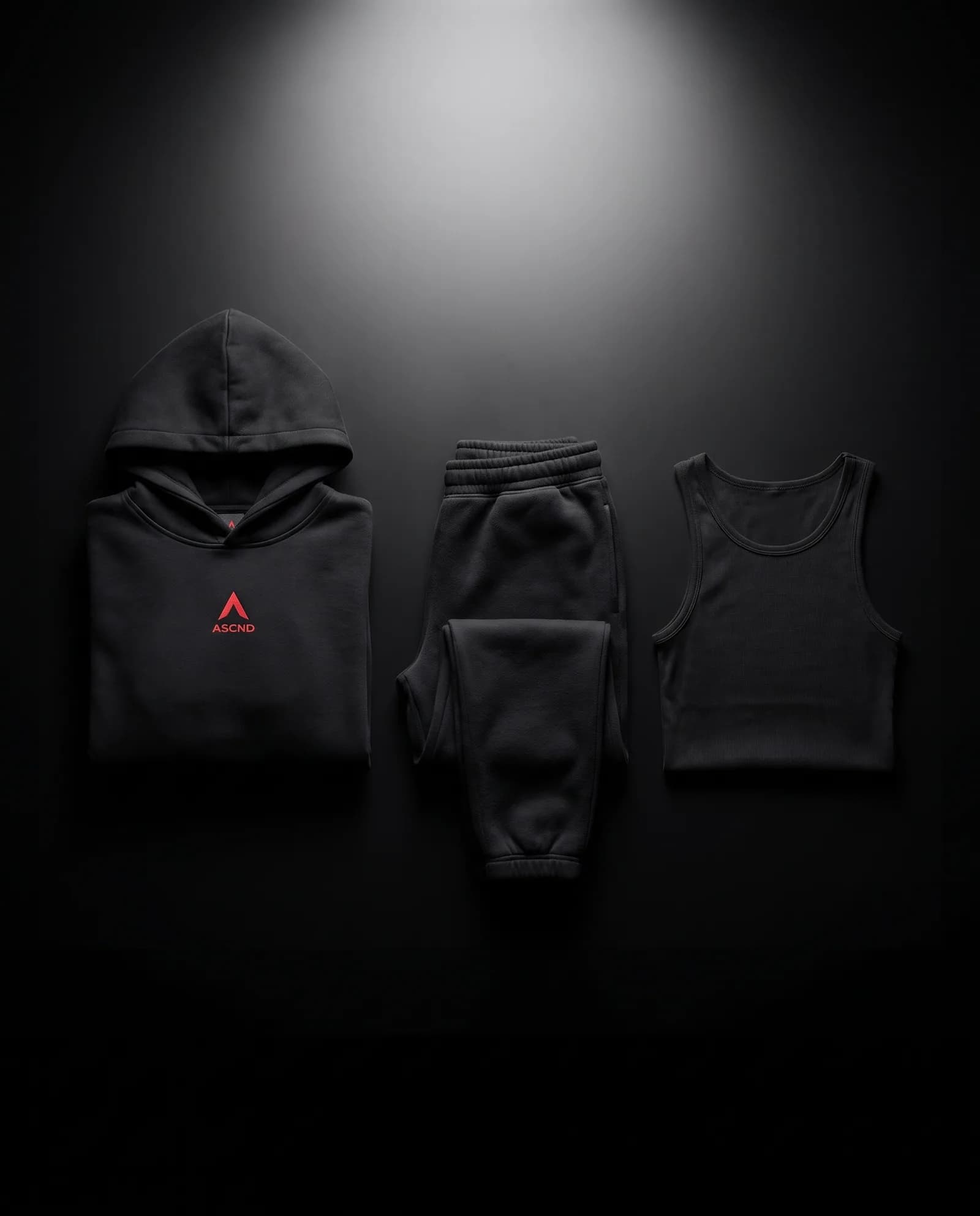 Training Kit — Hoodie, jogger, tank.